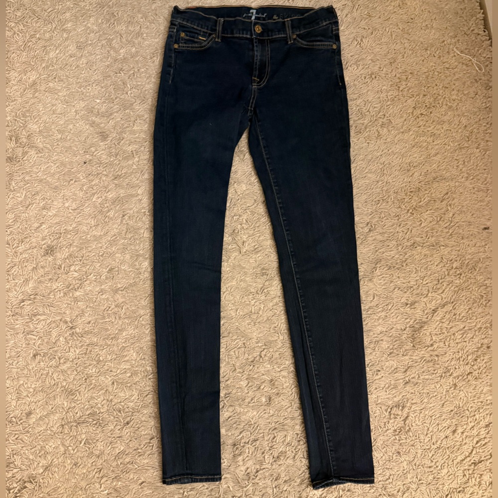 7 For All Mankind Dark Blue Women's Skinny Jeans